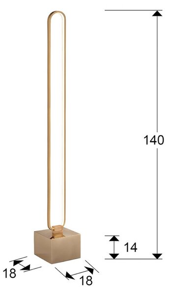 Schuller Valencia Lampa stojąca Colette, fioletowy / różowy / bladoróżowy, salon / jadalnia, aluminium, nowoczesny