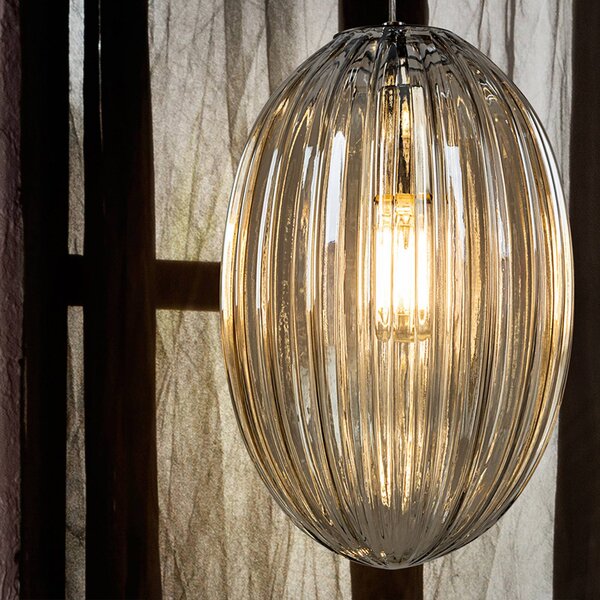 Schuller Valencia Lampa wisząca Ovila, możliwość ściemniania, chromowy / srebrny, salon / jadalnia, metal, nowoczesny
