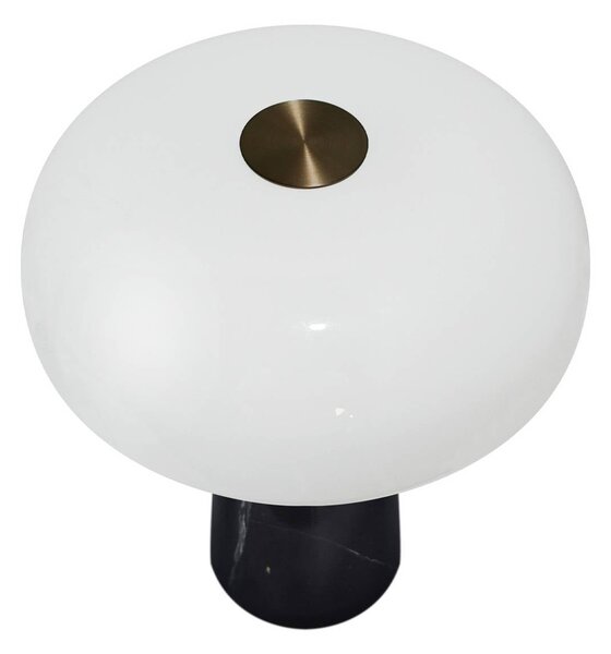 DFTP by Nordlux Lampa stołowa LED Glossy mini, możliwość ściemniania, czarny, salon / jadalnia, kamień, nowoczesny