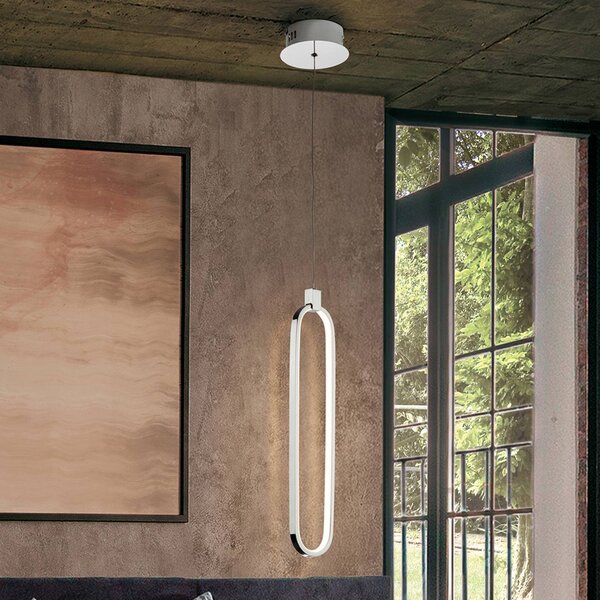 Schuller Valencia Lampa wisząca Colette, chromowy / srebrny, kuchnia, aluminium, nowoczesny