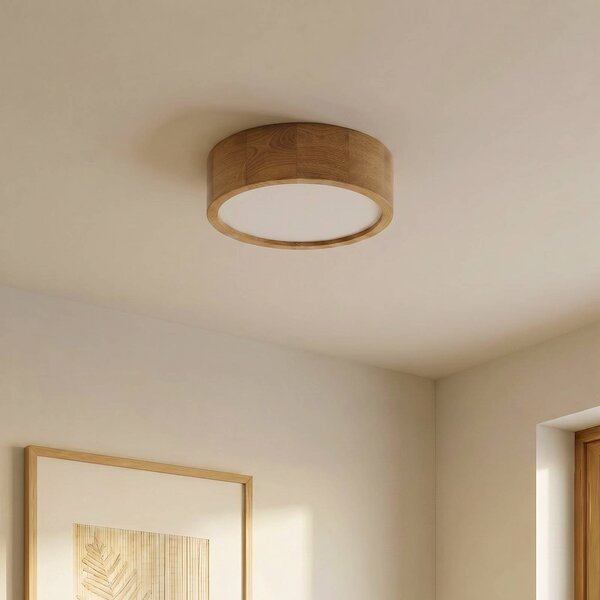 Lampa sufitowa Deep TEMAR LIGHTING, możliwość ściemniania, jasne drewno, salon / jadalnia, drewno, nowoczesny