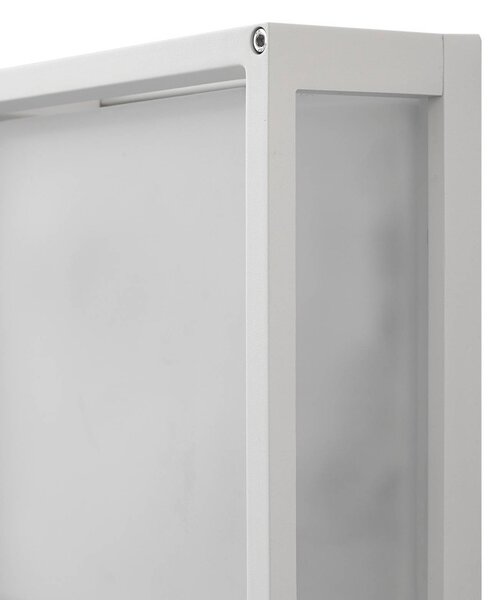 Kinkiet zewnętrzny Aurelien Lucande, możliwość ściemniania, biały / opal, aluminium, nowoczesny