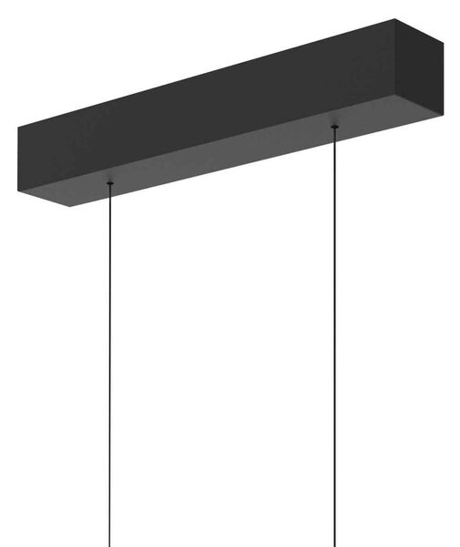 Steinhauer Lampa wisząca Bande, możliwość ściemniania, czarny, salon / jadalnia, metal, nowoczesny