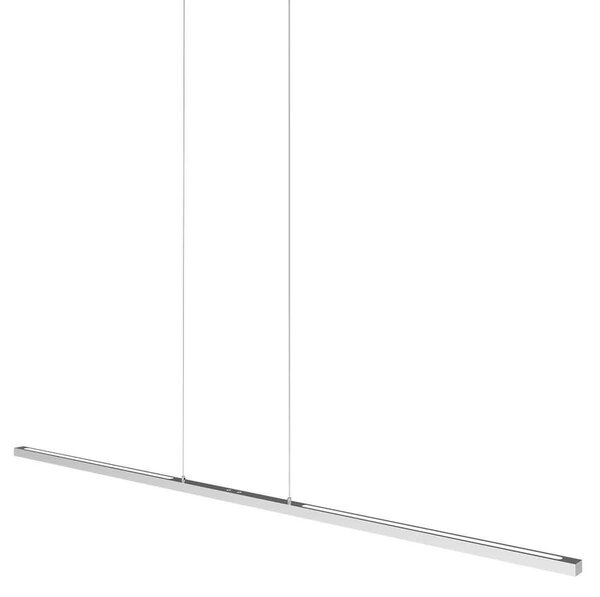 Steinhauer Lampa wisząca Bande, możliwość ściemniania, aluminiowy / szary / cynkowy, salon / jadalnia, metal, nowoczesny