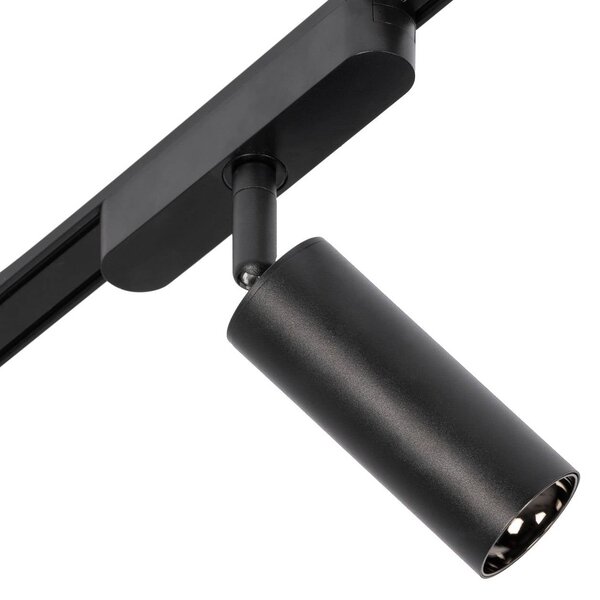 System szynowy 48 V Lumaro, spoty, 11-punktowa, czarna, Ø 4 cm, ściemniana Lumaro 48V Lindby, możliwość ściemniania, czarny, salon / jadalnia, aluminium, nowoczesny