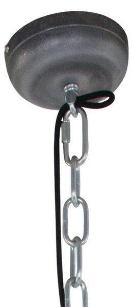 Steinhauer Lampa wisząca Bikkel, możliwość ściemniania, aluminiowy / szary / cynkowy, kuchnia, metal, industrialny