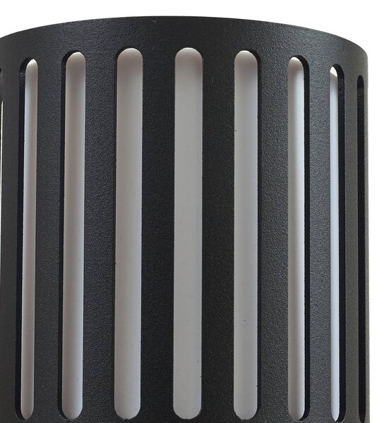 Kinkiet zewnętrzny Lurinda Lindby, możliwość ściemniania, czarny, aluminium, nowoczesny