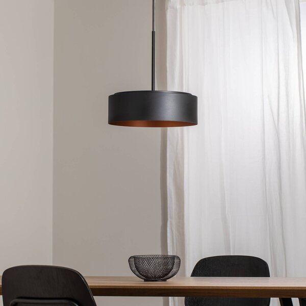 BEGA Lampa wisząca Studio Line, możliwość ściemniania, czarny, salon / jadalnia, aluminium