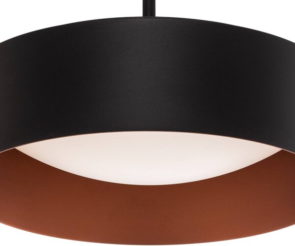 BEGA Lampa wisząca Studio Line, możliwość ściemniania, czarny, salon / jadalnia, aluminium