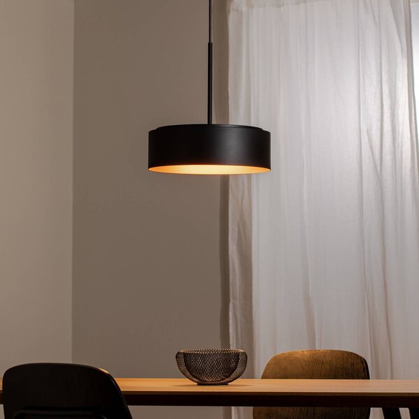 BEGA Lampa wisząca Studio Line, możliwość ściemniania, czarny, salon / jadalnia, aluminium
