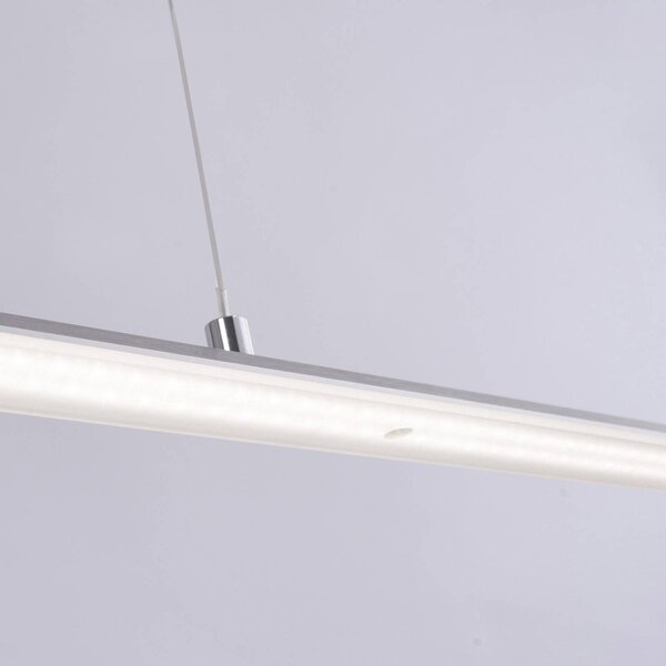 PURE Lampa wisząca Lite, możliwość ściemniania, aluminiowy / szary / cynkowy, salon / jadalnia, aluminium, nowoczesny