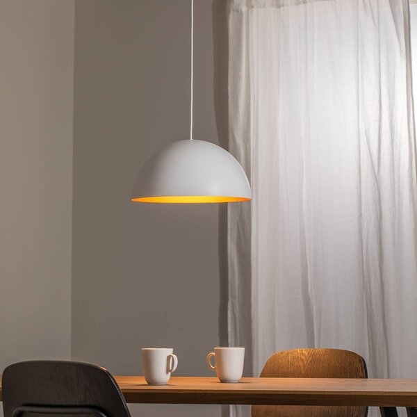 BEGA Lampa wisząca Studio Line 50996/50993, możliwość ściemniania, biały / opal, salon / jadalnia, aluminium