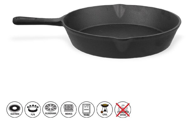 Żeliwna patelnia do grillowania ø 25 cm LITINA – Orion