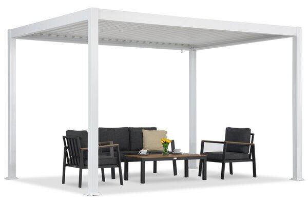Pergola tarasowa wolnostojąca Lagos 3x4 Garden Point biała