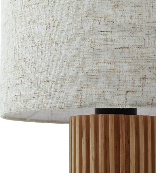 Lampa stołowa Kimiko Lindby, jasne drewno, salon / jadalnia, drewno, skandynawski