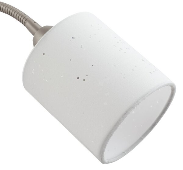 Lampa stojąca Jaileen Lindby, biały / opal, salon / jadalnia, metal, nowoczesny