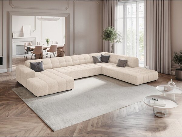 Kremowy narożnik (prawostronny/w kształcie litery U) Chicago – Cosmopolitan Design