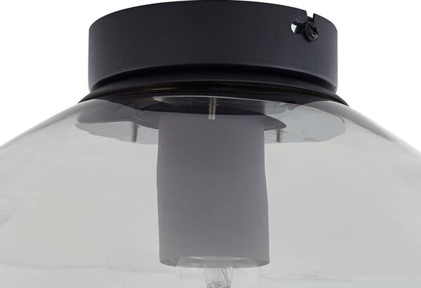 Lampa sufitowa Lelia Lindby, możliwość ściemniania, aluminiowy / szary / cynkowy, salon / jadalnia, metal, design