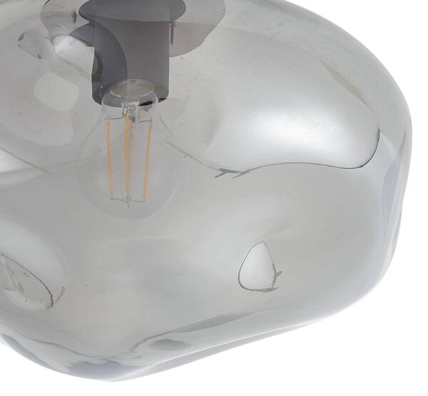 Lampa sufitowa Lelia Lindby, możliwość ściemniania, aluminiowy / szary / cynkowy, salon / jadalnia, metal, design