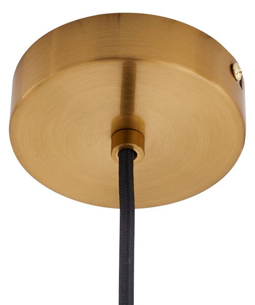 Lampa wisząca szklana Lelia Lindby, możliwość ściemniania, kremowy / amber, salon / jadalnia, szkło, design