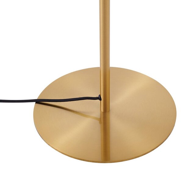 Lampa stojąca Lelia Lindby, kremowy / amber, salon / jadalnia, szkło, design