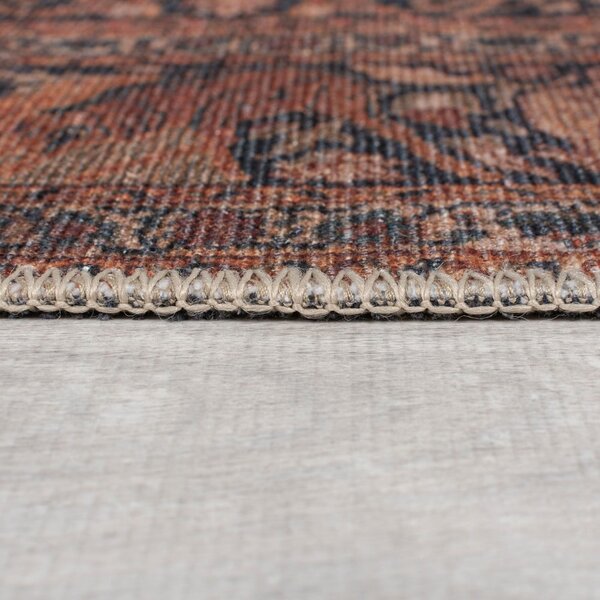 Bordowy dywan odpowiedni do prania 152x230 cm Nico Global – Flair Rugs