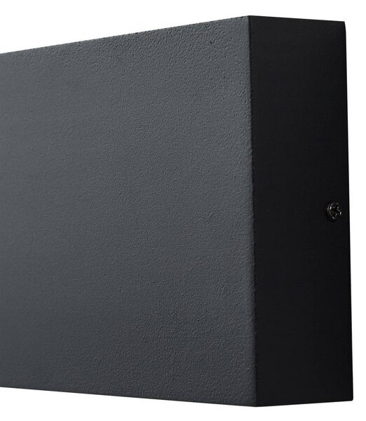 Lindby kinkiet zewnętrzny LED Jarte, czarny, metal, 17 cm, IP54 Jarte, czarny, aluminium, nowoczesny