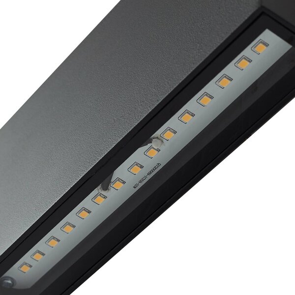 Lindby kinkiet zewnętrzny LED Jarte, czarny, metal, 17 cm, IP54 Jarte, czarny, aluminium, nowoczesny