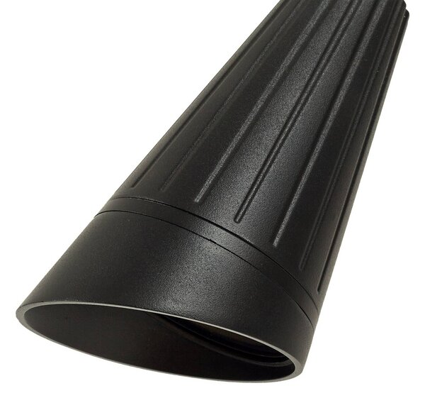 Lindby Lampa z grotem ziemnym Sorvete, czarna, metalowa, wysokość 62 cm Sorvete Lindby, możliwość ściemniania, czarny, aluminium, nowoczesny