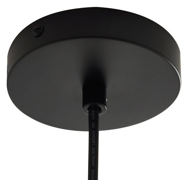 Lindby Zewnętrzna lampa wisząca Taryn, brązowa, tworzywo sztuczne, IP44 35 cm Taryn Lindby, możliwość ściemniania, jasne drewno, tworzywo sztuczne, dworkowy / rustykalny