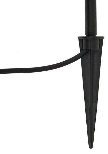 Lindby Lampa z grotem ziemnym Sorvete, czarna, metalowa, wysokość 62 cm Sorvete Lindby, możliwość ściemniania, czarny, aluminium, nowoczesny