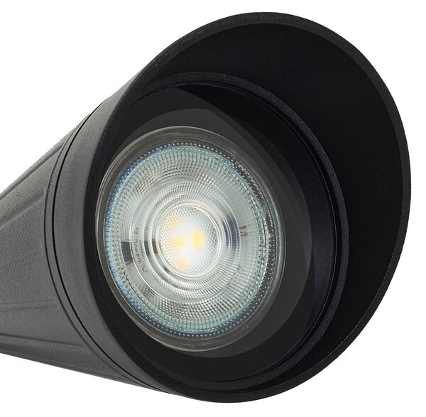 Lindby Lampa z grotem ziemnym Sorvete, czarna, metalowa, wysokość 62 cm Sorvete Lindby, możliwość ściemniania, czarny, aluminium, nowoczesny