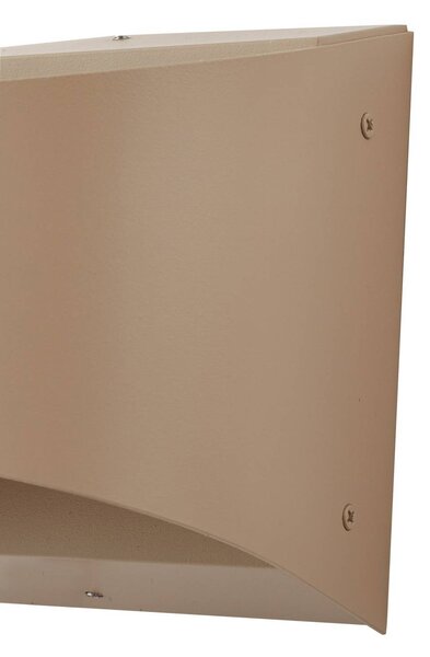 Kinkiet zewnętrzny LED Lenore Lindby, kremowy / amber, aluminium, nowoczesny
