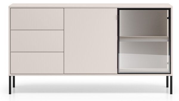 Komoda Harmona 160 cm z szufladami i oświetleniem - kaszmir