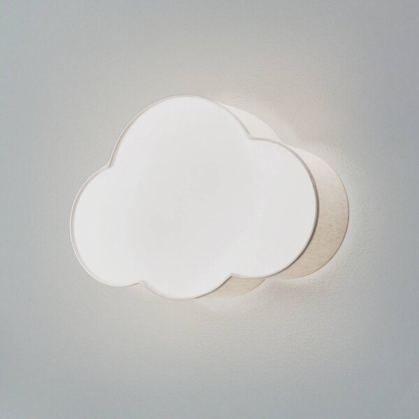 Kinkiet dziecięcy Cloud TK Lighting, możliwość ściemniania, kremowy / amber, pokój dziecięcy, tkanina / materiał / jedwab, młodzieżowy