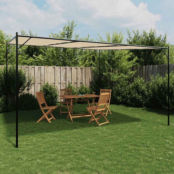 Altana, beżowa, 4x4 m, 180 g/m², tkanina i stal