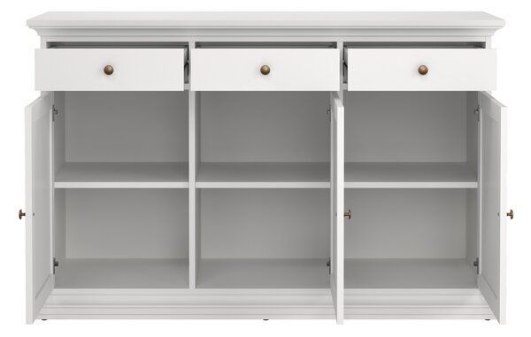 Komoda pokojowa Paris 3+3, kolor biały mat