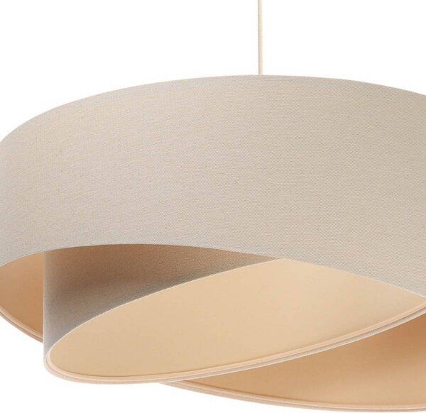 Lampa wisząca Boho Maco Design, możliwość ściemniania, kremowy / amber, salon / jadalnia, tkanina / materiał / jedwab