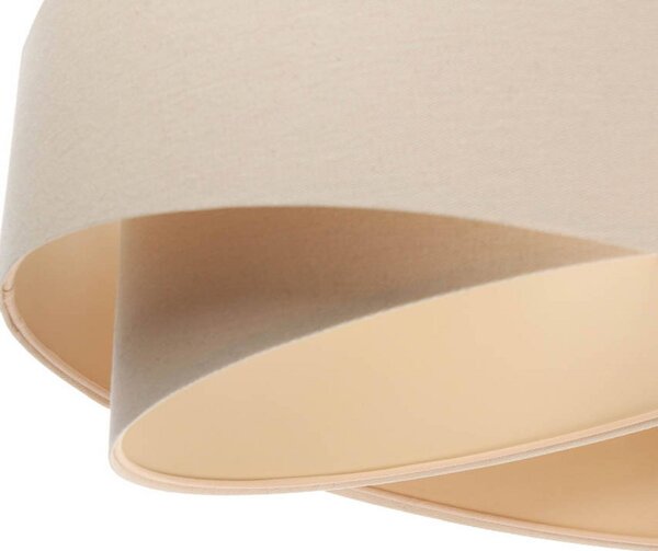 Lampa wisząca Boho Maco Design, możliwość ściemniania, kremowy / amber, salon / jadalnia, tkanina / materiał / jedwab