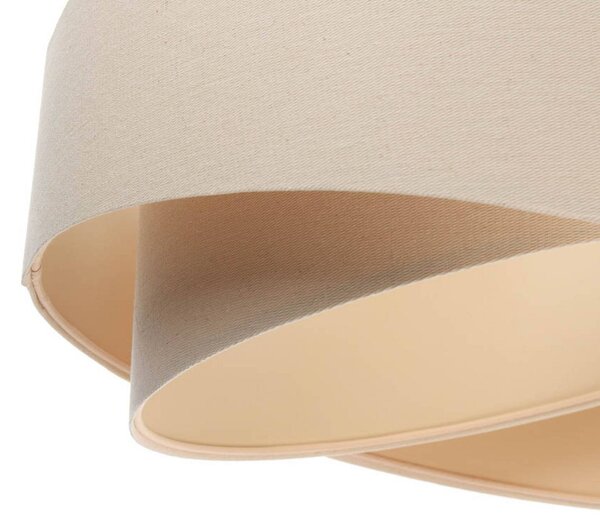Lampa wisząca Boho Maco Design, możliwość ściemniania, kremowy / amber, salon / jadalnia, tkanina / materiał / jedwab