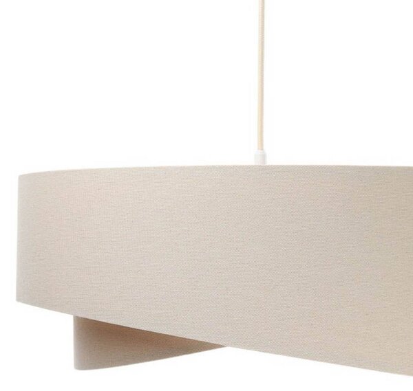 Lampa wisząca Boho Maco Design, możliwość ściemniania, kremowy / amber, salon / jadalnia, tkanina / materiał / jedwab