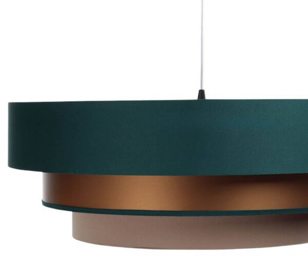 Lampa wisząca Triniti Maco Design, możliwość ściemniania, zielony, salon / jadalnia, tkanina / materiał / jedwab