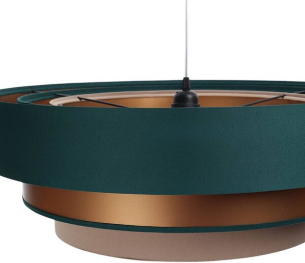 Lampa wisząca Triniti Maco Design, możliwość ściemniania, zielony, salon / jadalnia, tkanina / materiał / jedwab
