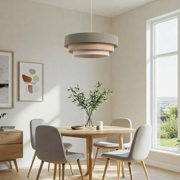 Lampa wisząca Triniti Maco Design, możliwość ściemniania, zielony, salon / jadalnia, tkanina / materiał / jedwab