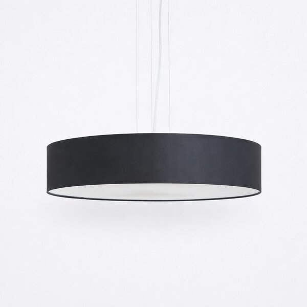 Lampa SOHO wisząca czarna z abażurem elegancka