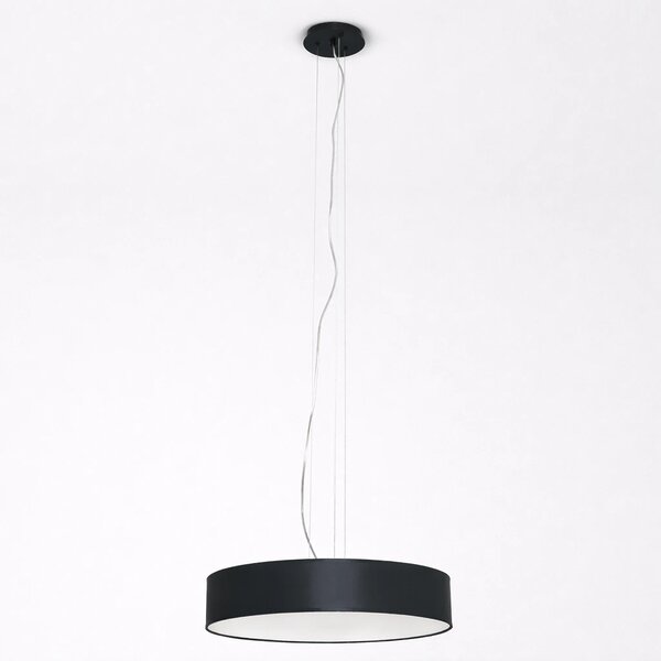 Lampa SOHO wisząca czarna z abażurem elegancka