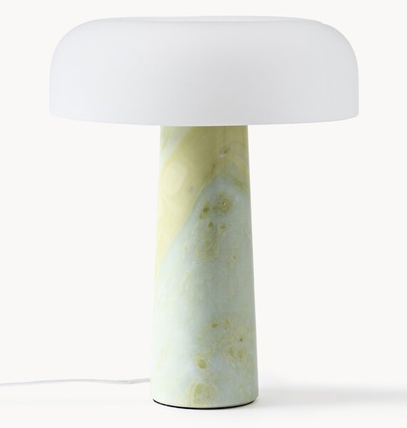 Lampa stołowa z marmurową podstawą Carla