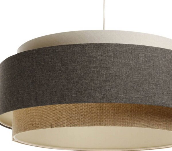 Lampa wisząca Boho Elegant Maco Design, możliwość ściemniania, brązowy / rdzawy, salon / jadalnia, tkanina / materiał / jedwab