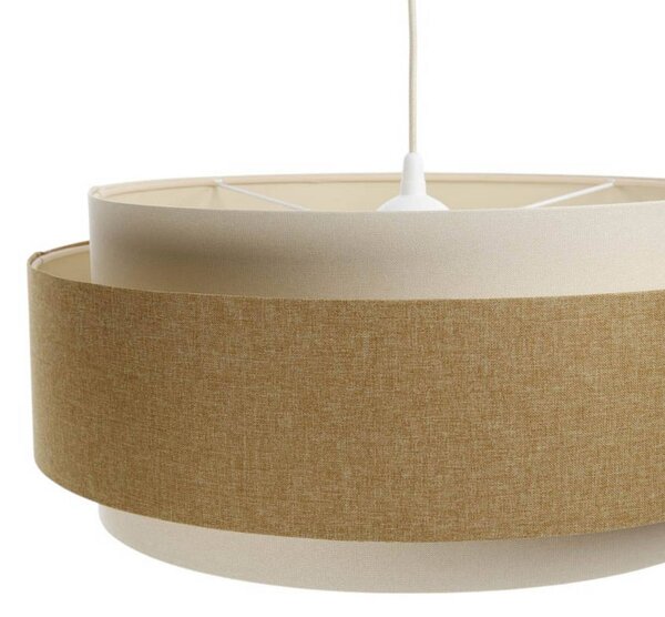 Lampa wisząca Boho Elegant Maco Design, możliwość ściemniania, kremowy / amber, salon / jadalnia, tkanina / materiał / jedwab