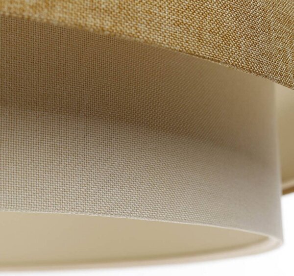 Lampa wisząca Boho Elegant Maco Design, możliwość ściemniania, kremowy / amber, salon / jadalnia, tkanina / materiał / jedwab